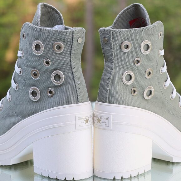 Converse Chuck 70 De Luxe Heel Platform Hi Metal Rings - Picture 13 of 15